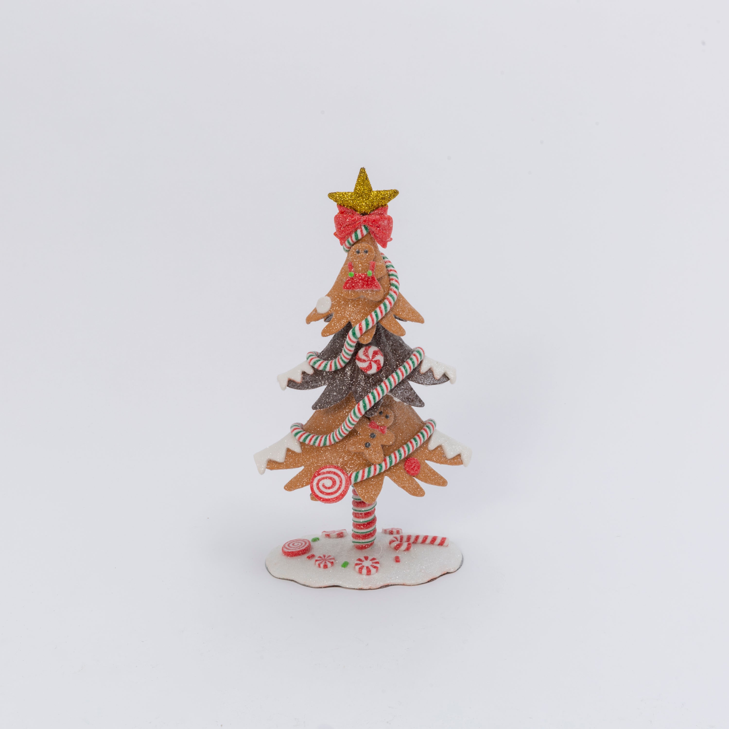 11.5 in H Gingerbread Christmas Tree Tabletop Figurine